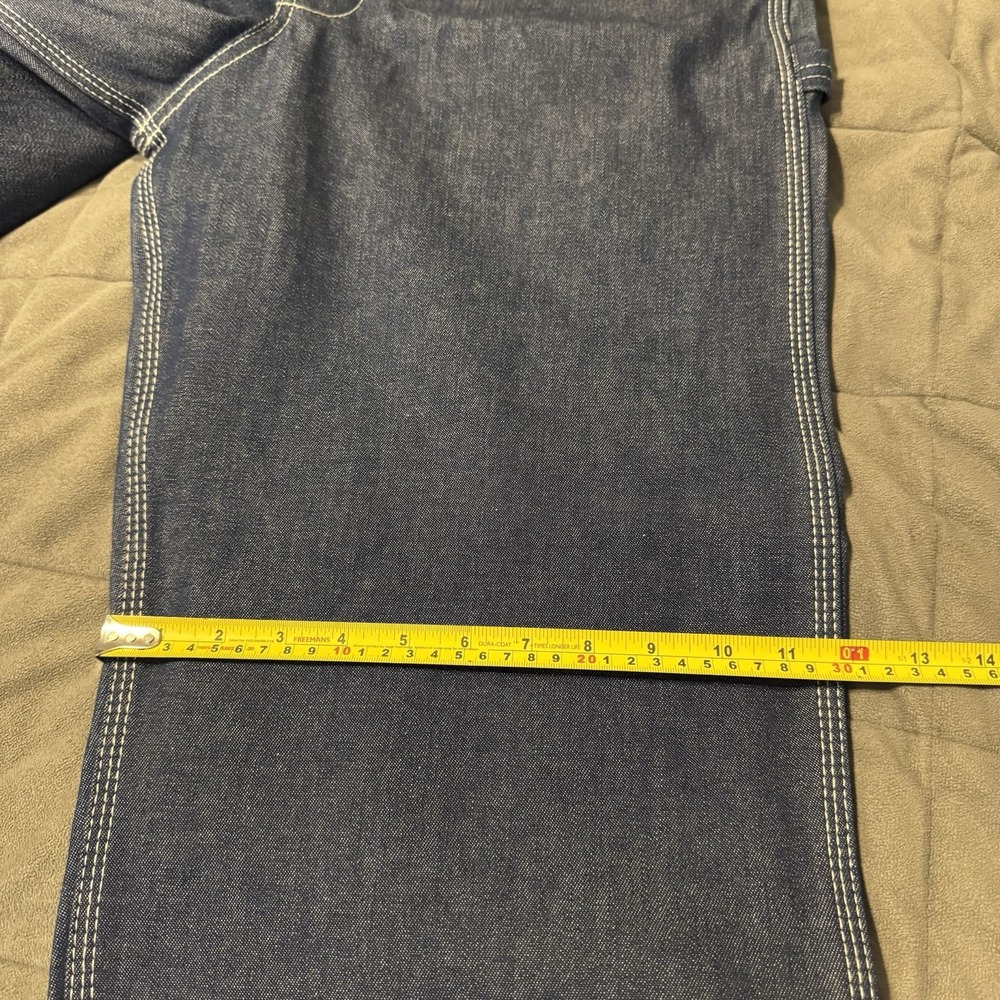 Vintage Key Denim Bib Overalls NWT 34x34 Carpenter Workwear USA Cotton - Picture 15 of 16
